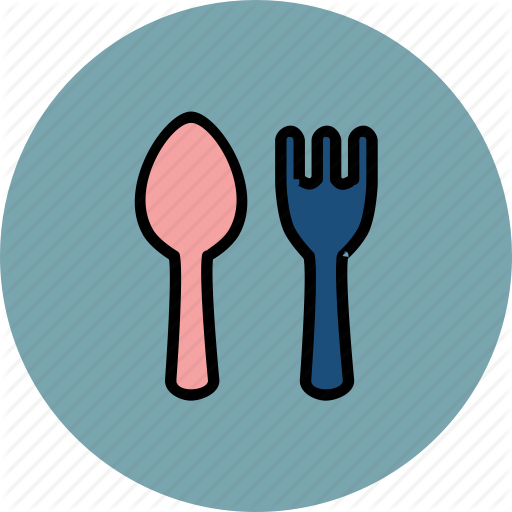 Cute spoon and fork icon clipart Spoon Fork Knife clipart