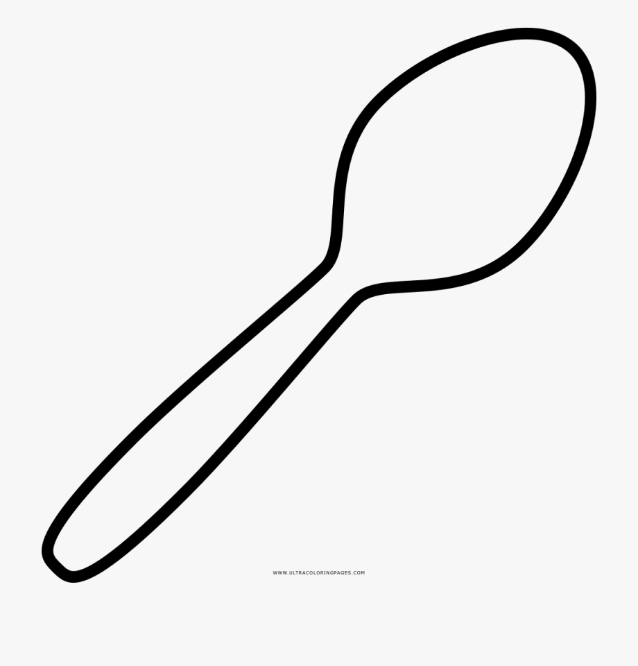 Spoon Drawing Coloring Page