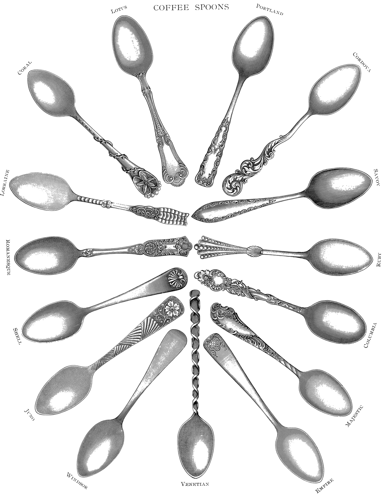 spoon clipart fancy