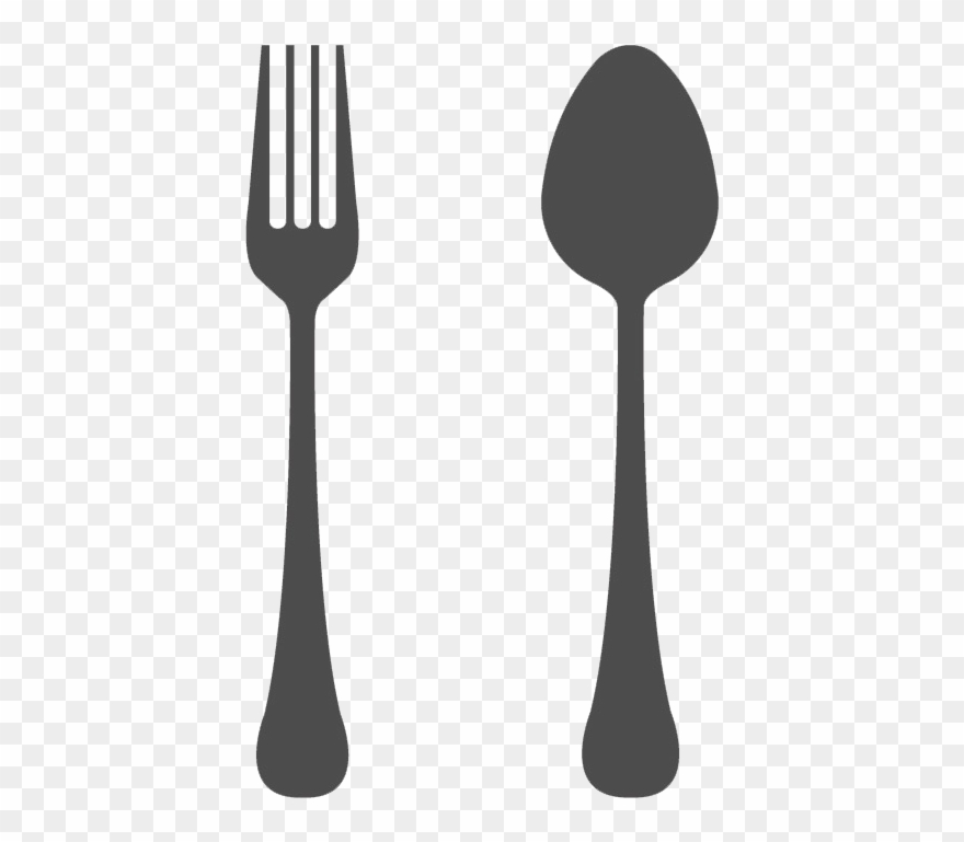 Clip Art Black And White Download Spoon And Fork Transparent