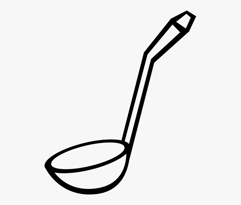 Kitchen spoon vector.