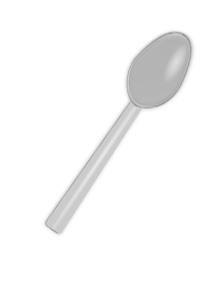 Silver spoon clip.