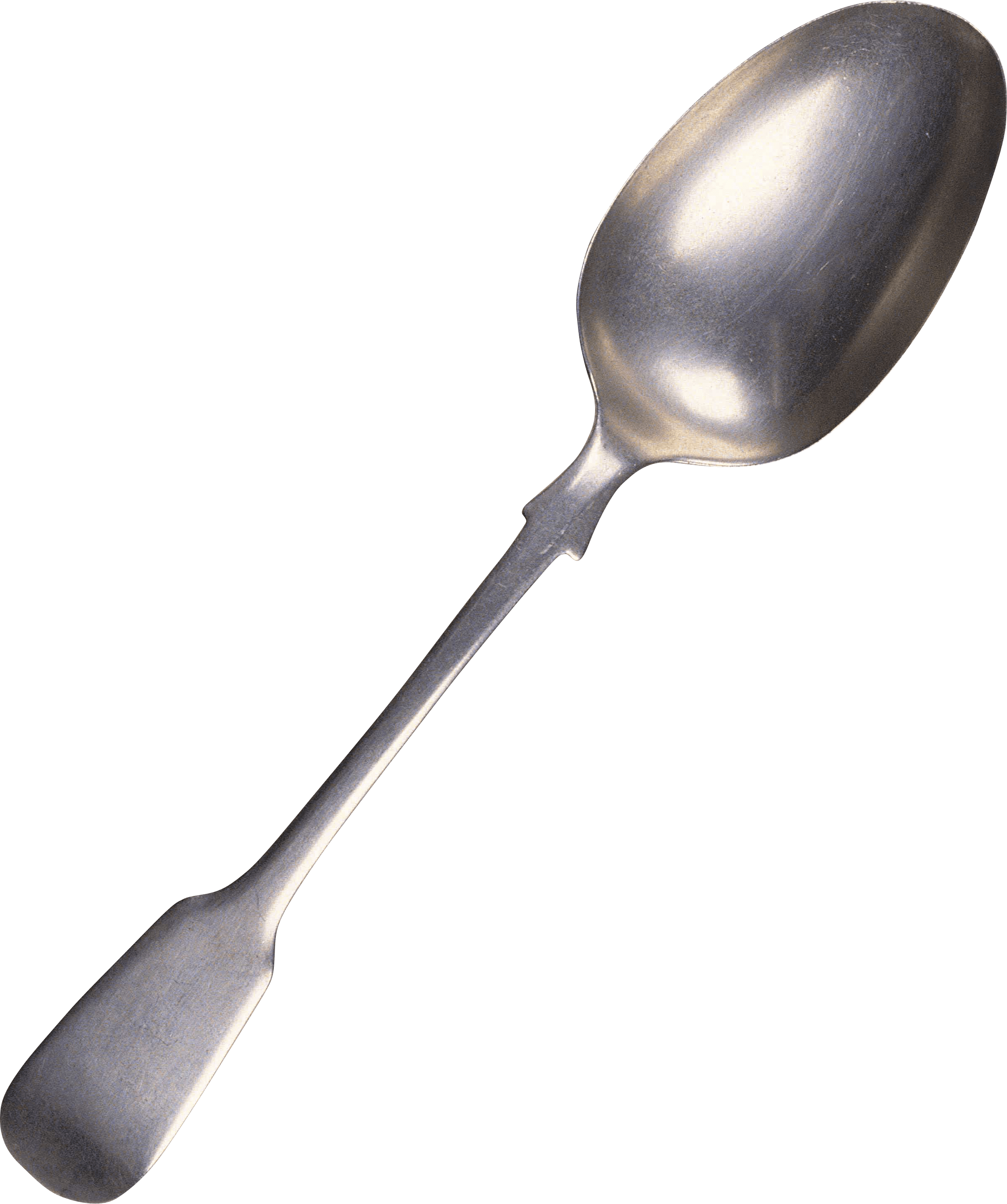 Old spoon transparent.