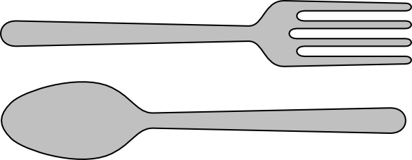 Fork And Spoon Silverware clip art Free vector in Open