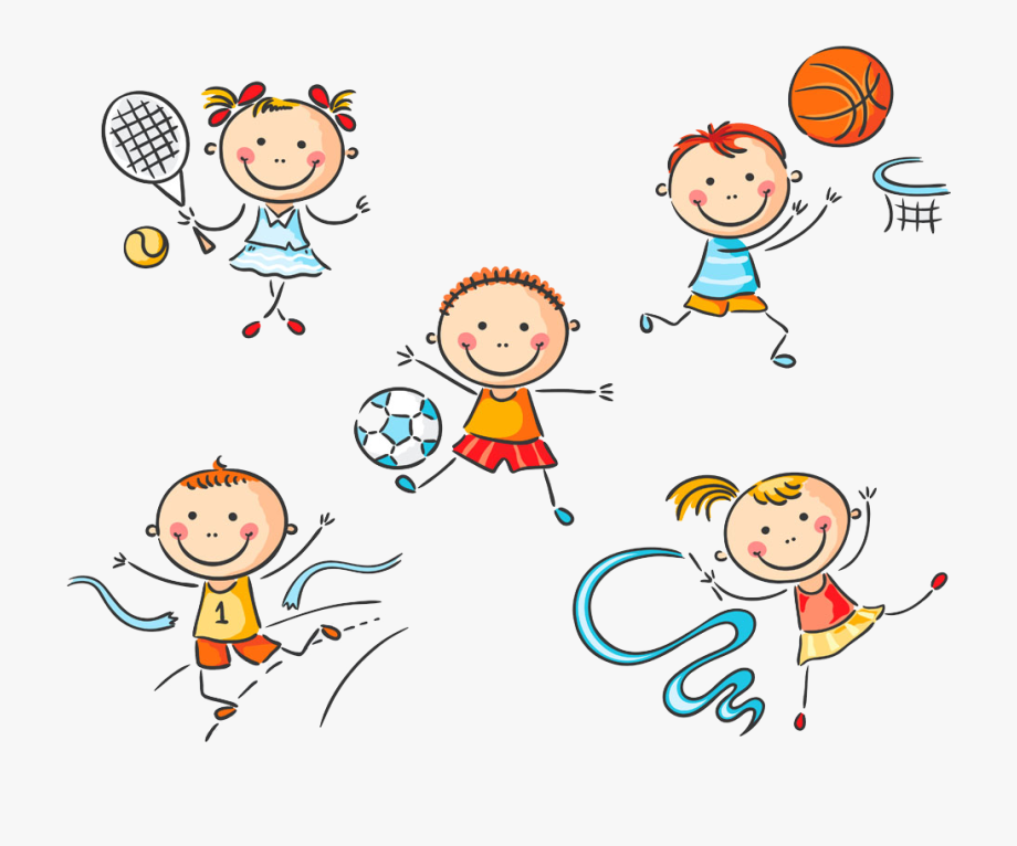 Children clipart sport.