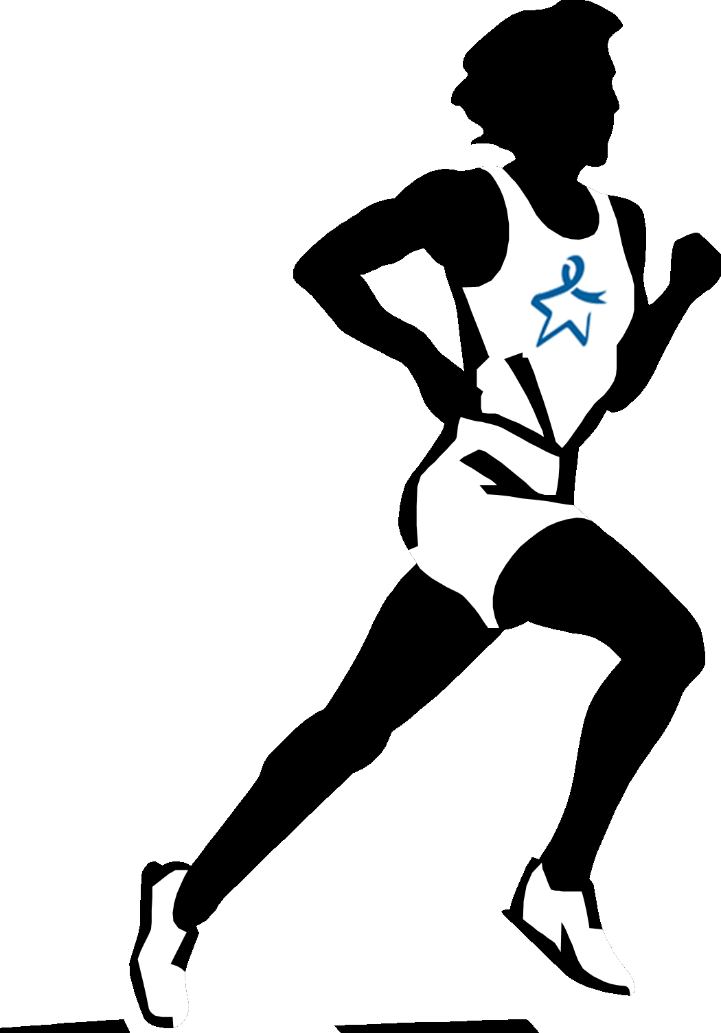 Free clip art of person running clipart sports