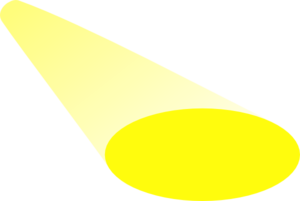 spotlight clipart yellow