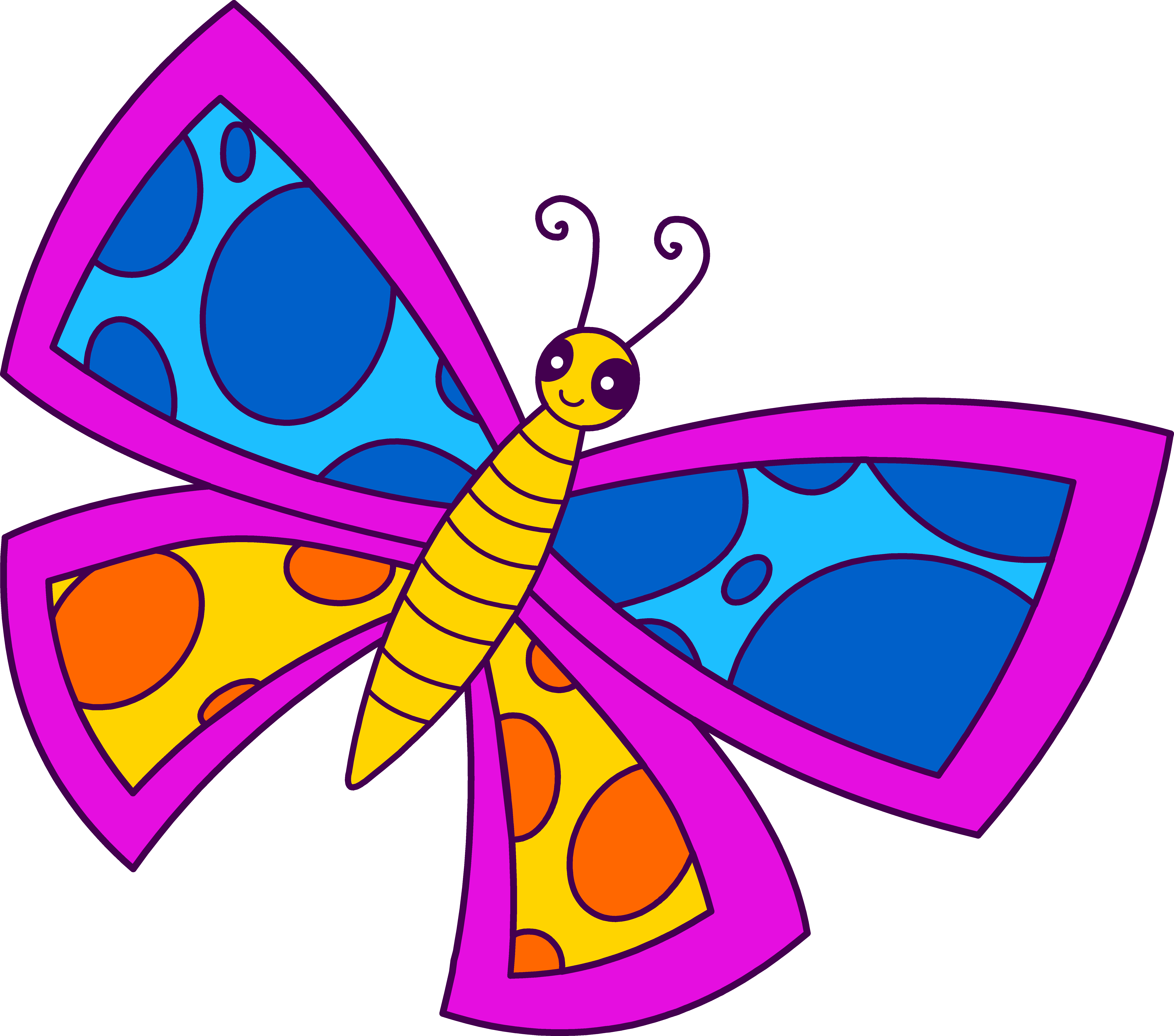 Clipart spring butterfly.