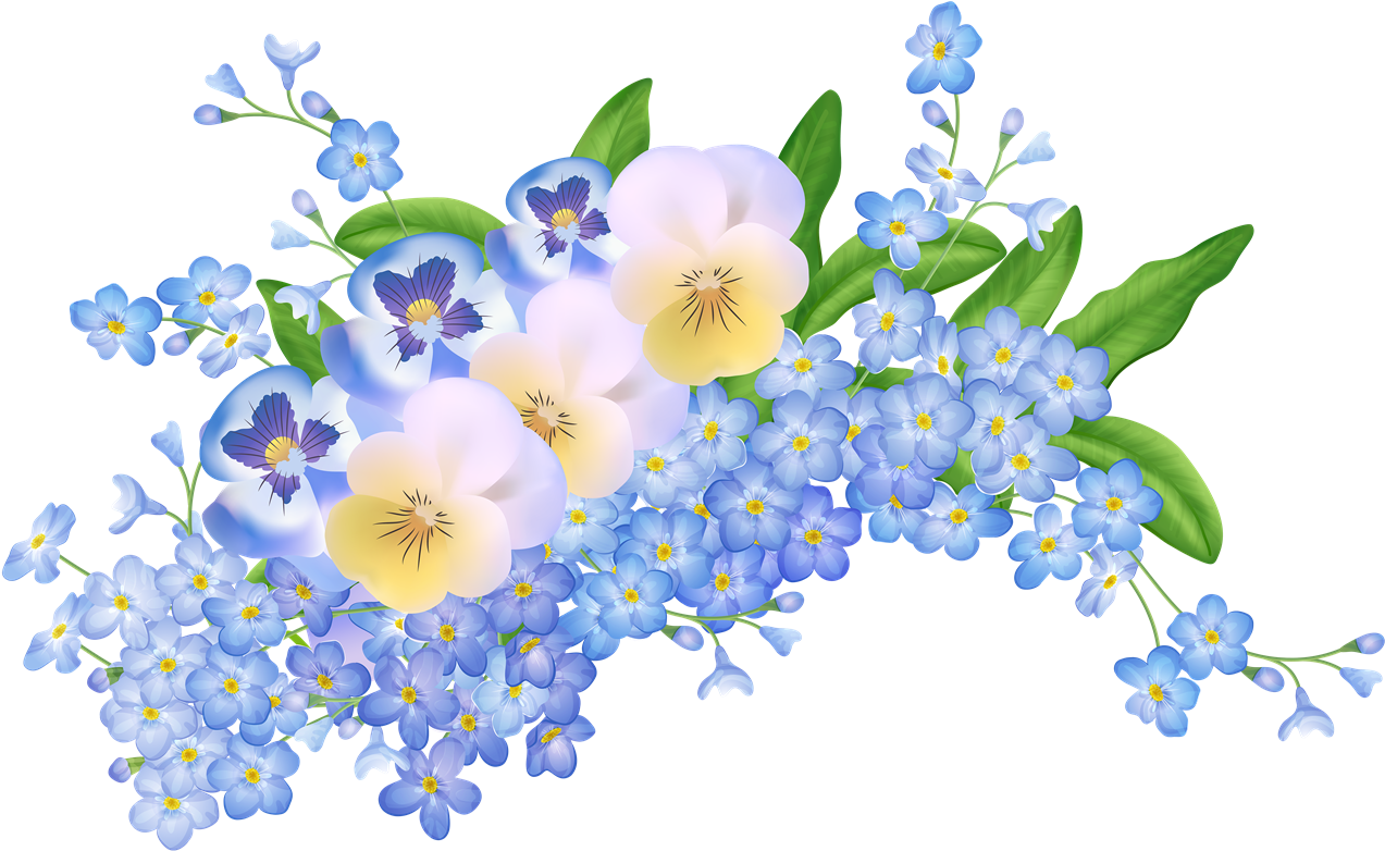 HD Forget Me Not Png Free Download