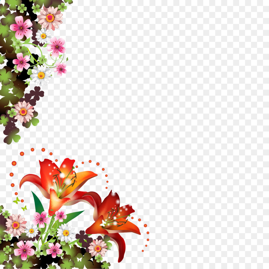 Floral Spring Flowers clipart