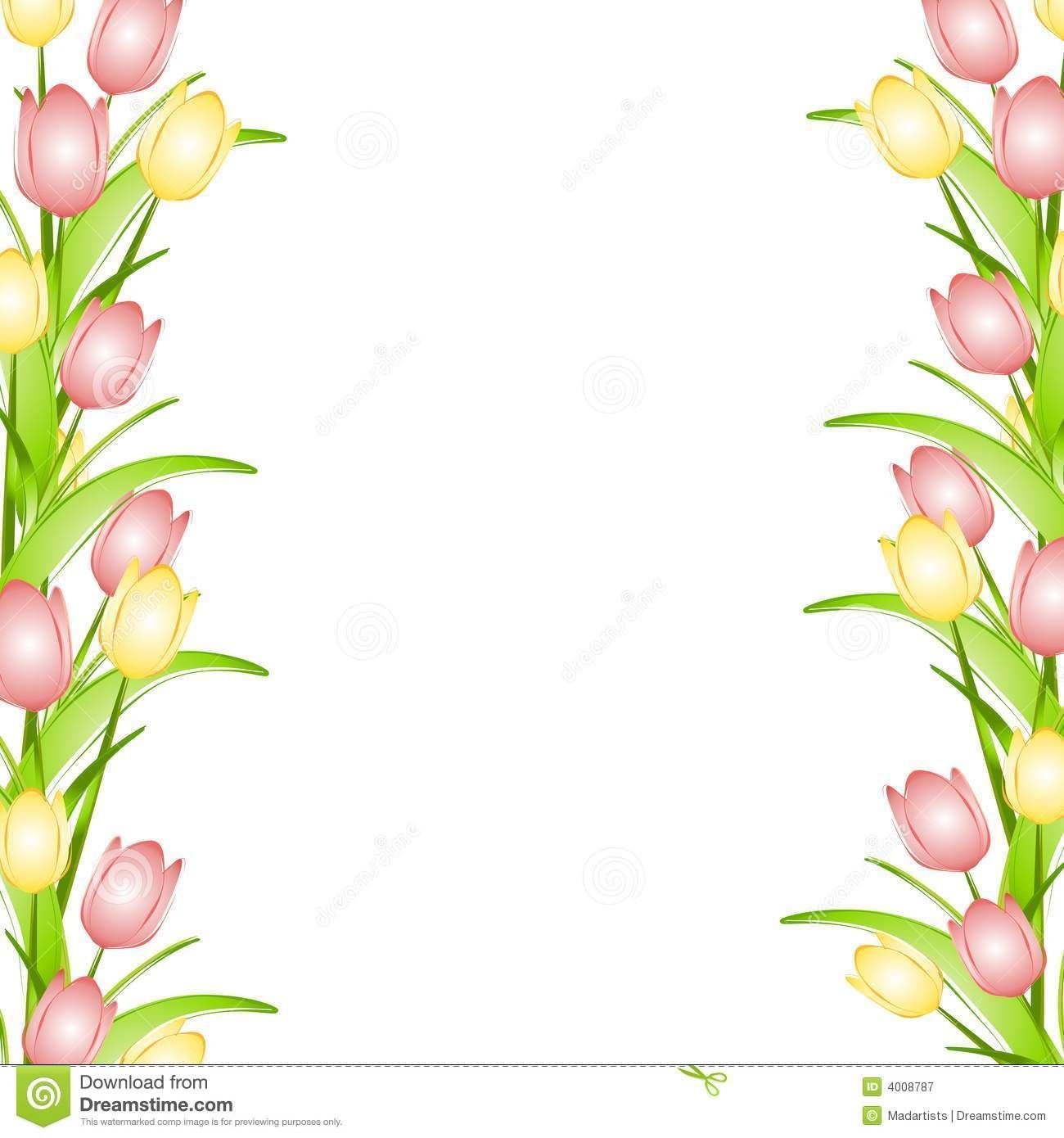 Free spring borders and backgrounds