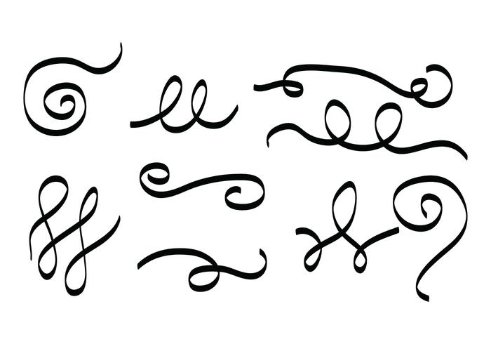 Swirls and Squiggles Vector Set