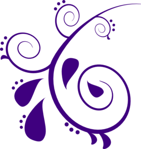 Paisley Purple Clip Art at Clker