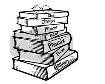 stack of books clipart svg