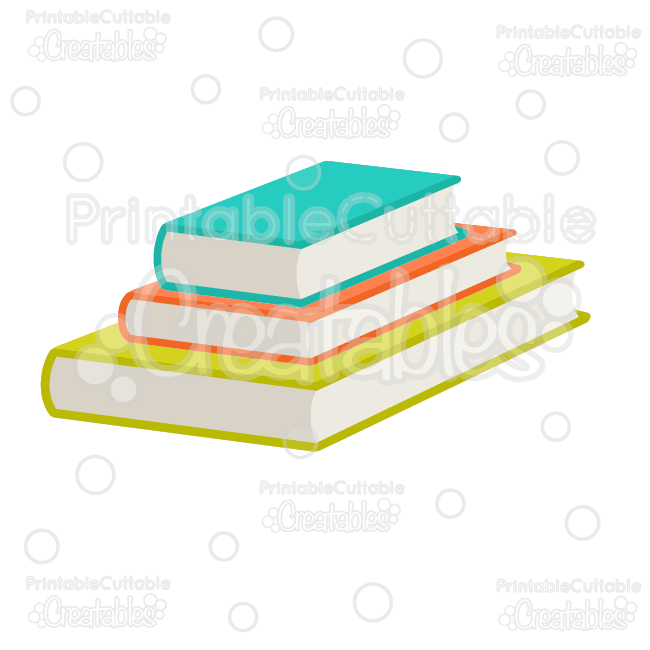 Stacked School Books SVG Cut File