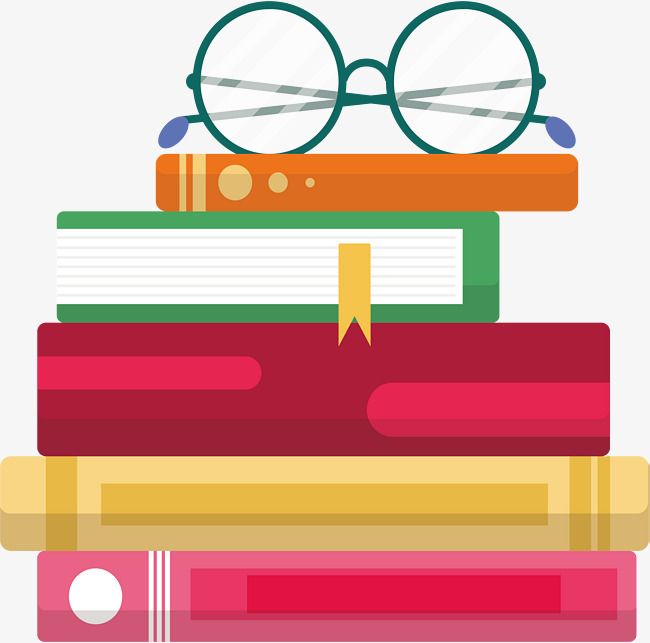 Stack books vector.