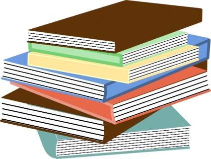 stack of books clipart vector