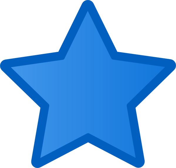 Blue Star Clip Art at Clker
