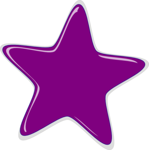 Purple star clip.