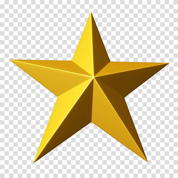 Gold star illustration, Star ,