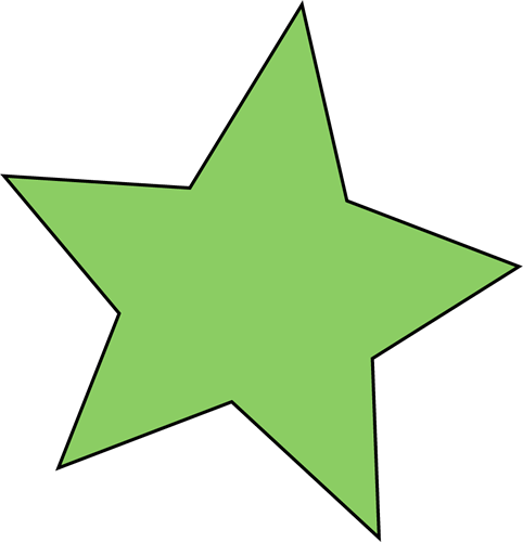 Starburst clipart green.