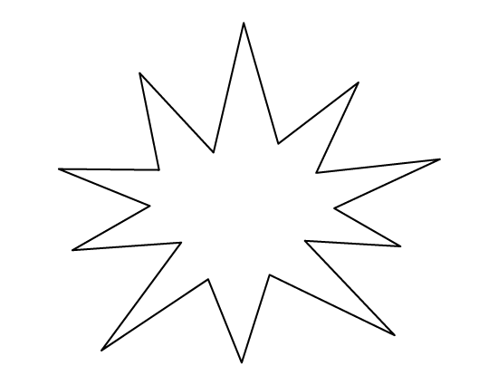 starburst clipart template