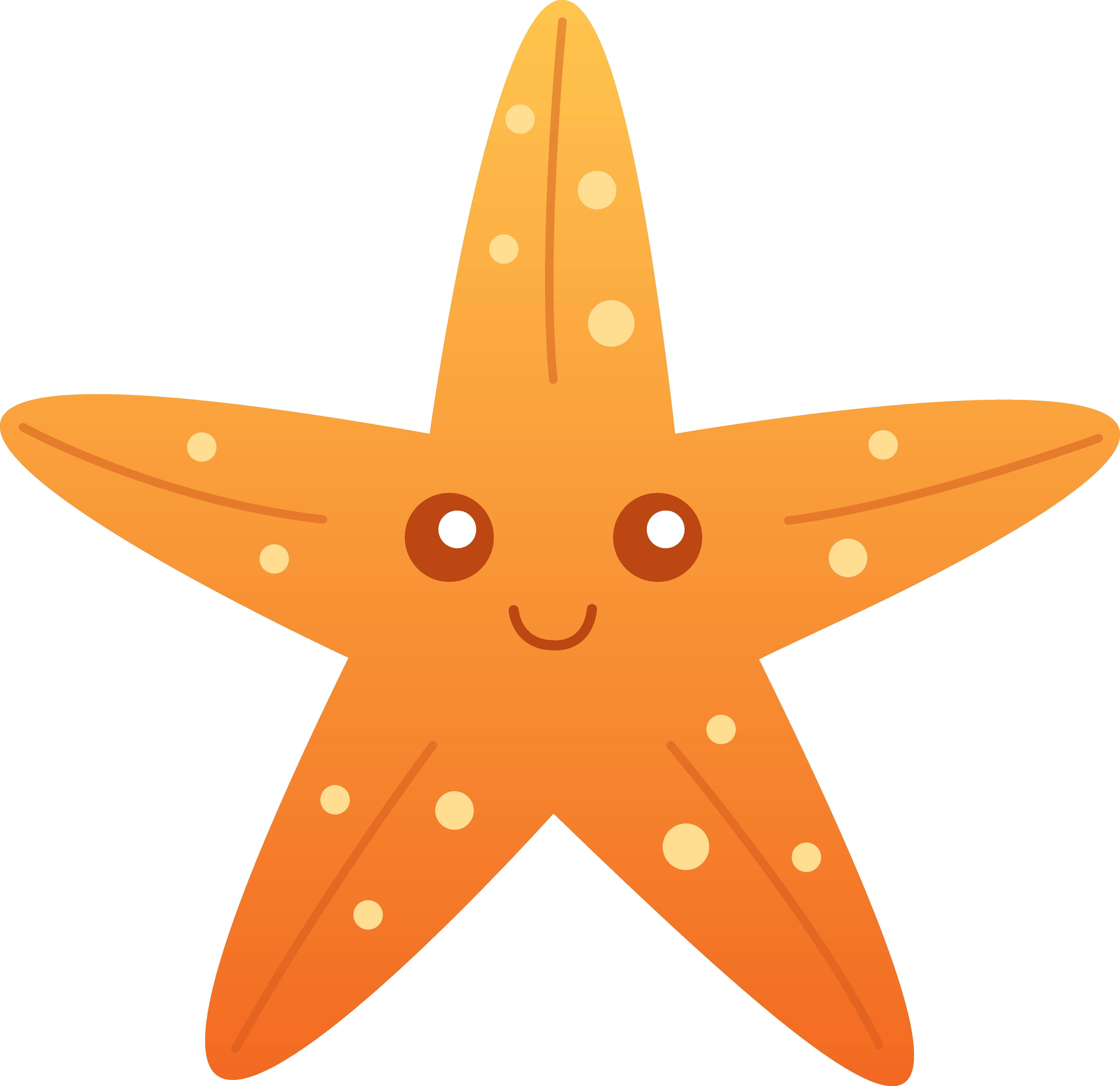 Starfish cartoon clip.
