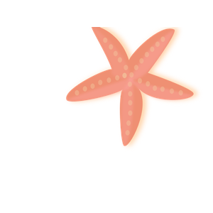 Coral starfish clipart.