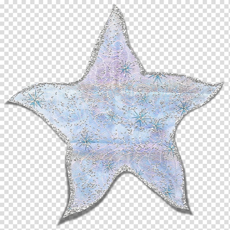 Cobalt blue Starfish Microsoft Azure, Glitter transparent