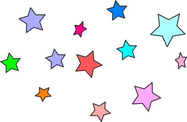 stars clipart colorful