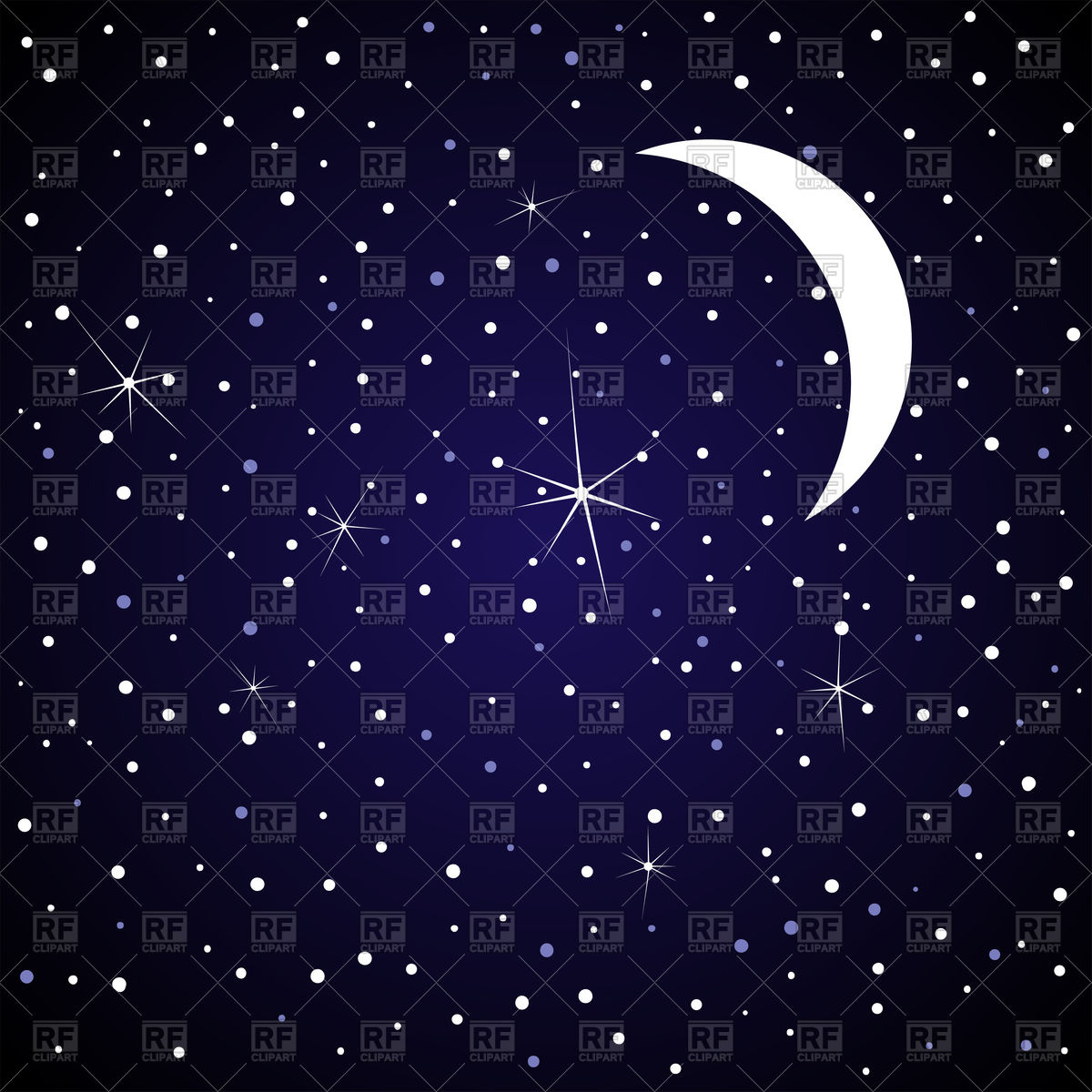 stars clipart night