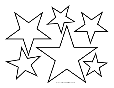 Star outline images.