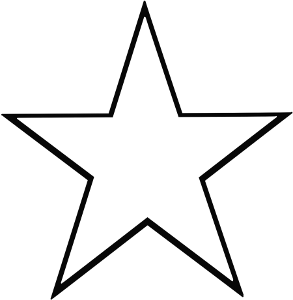 Star Clip Art Outline