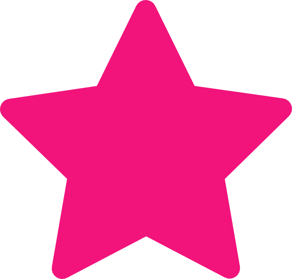 Pink star clip.