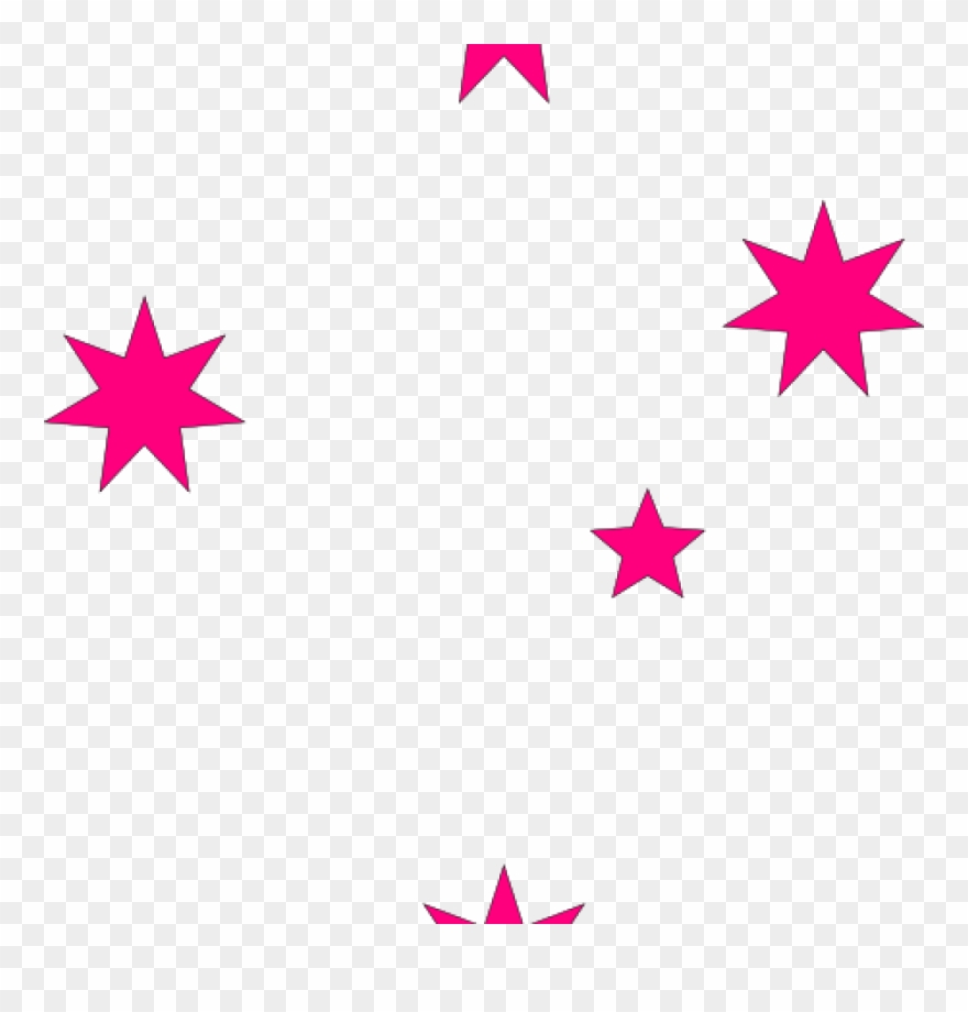 Pink stars clipart.