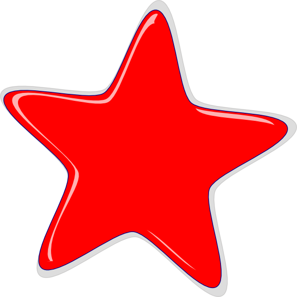 Red Star Clip Art at Clker