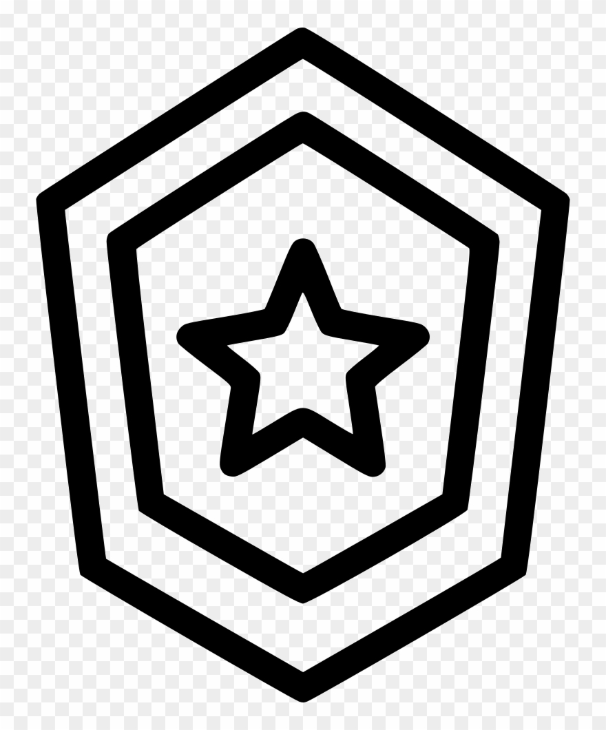 Vector Royalty Free Library Shield Star Reward Award