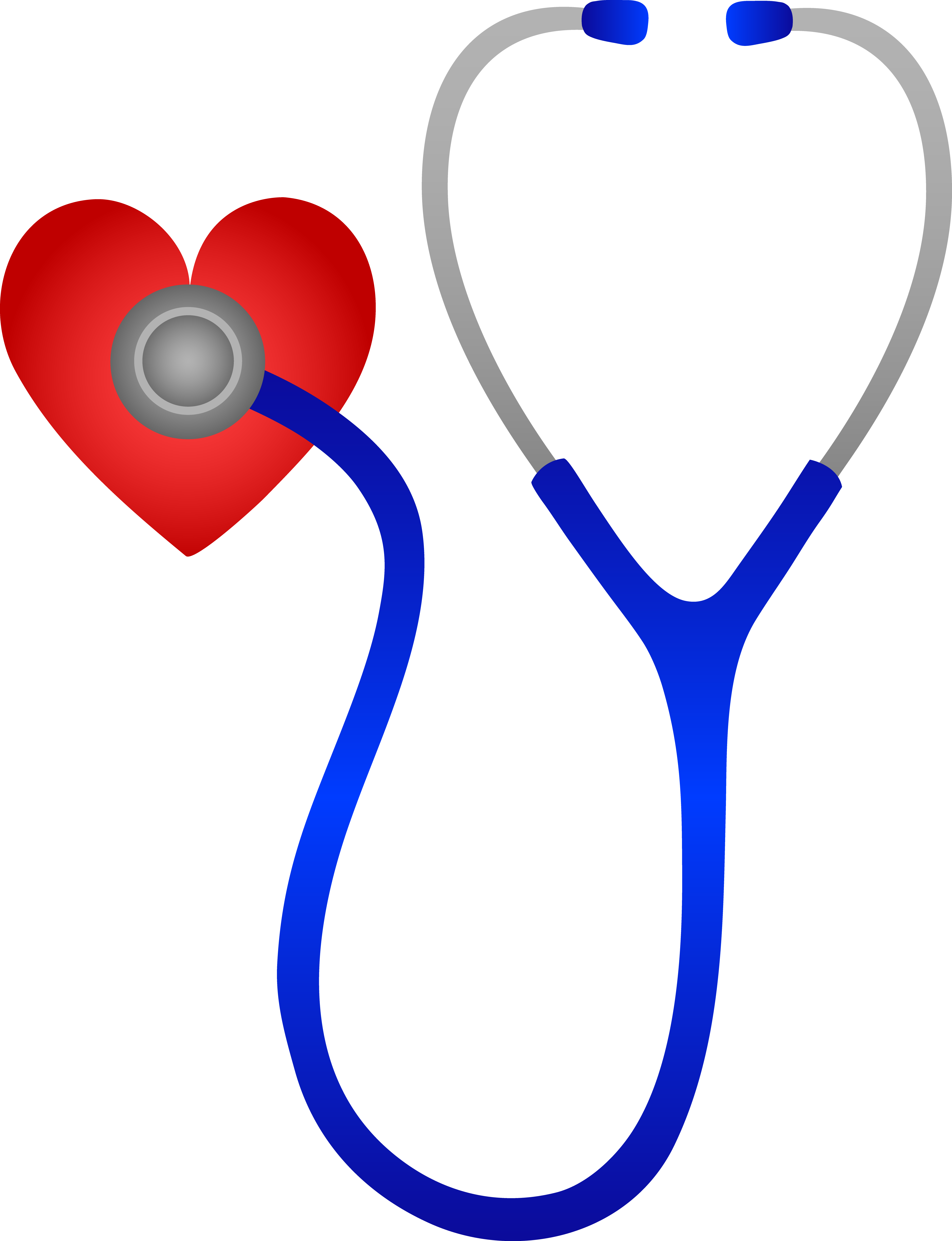 Blue stethoscope and.