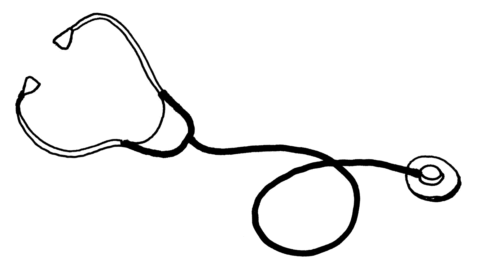 stethoscope clipart drawing