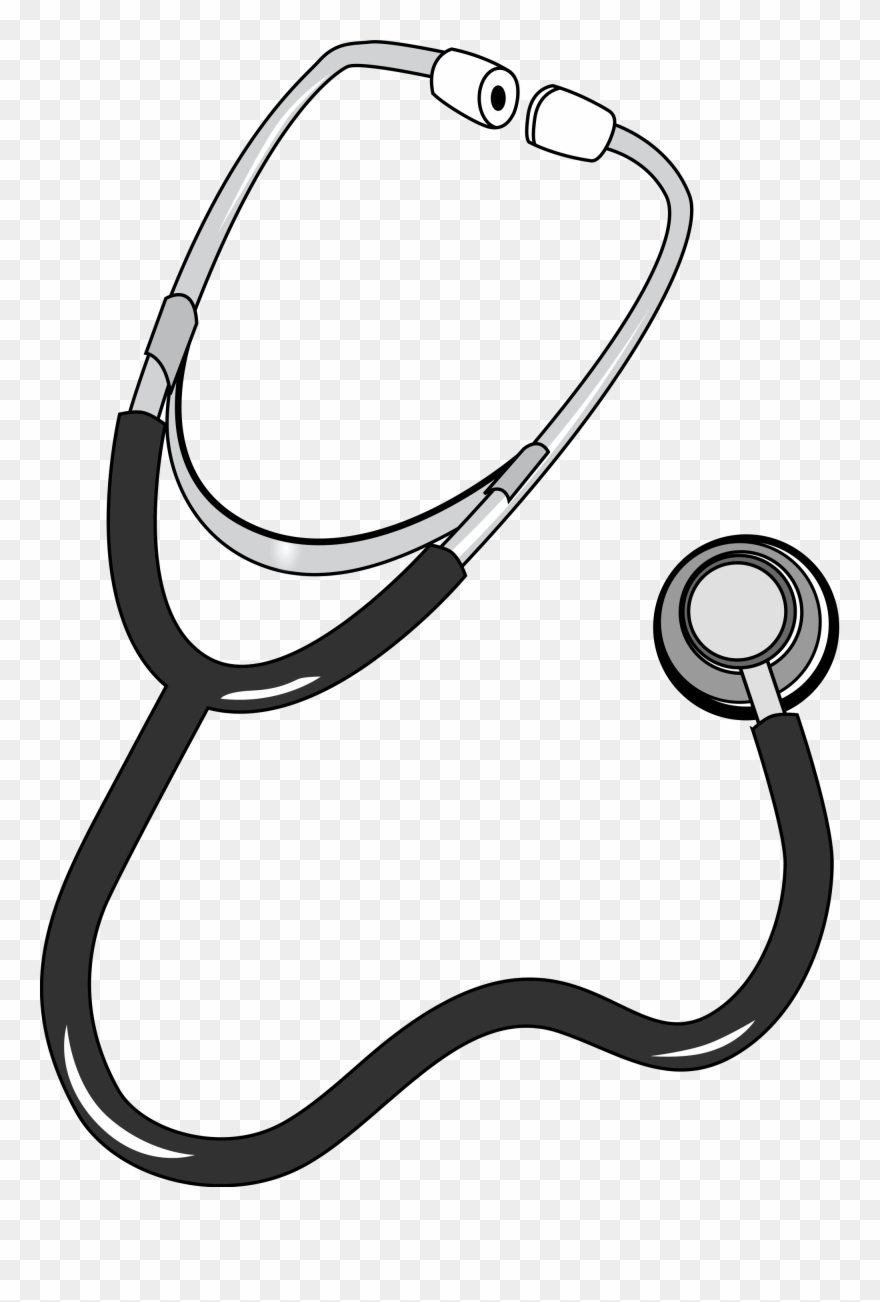 Open stethoscope drawing.