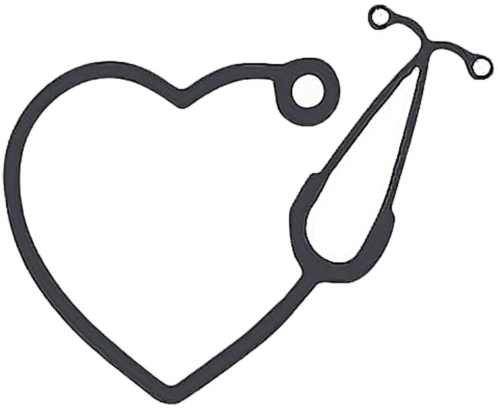 stethoscope clipart heart shaped
