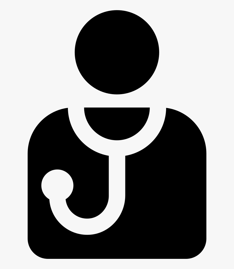 Doctor With Stethoscope Icon