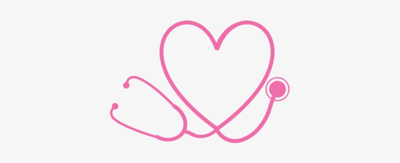 Heart stethoscope monogram.
