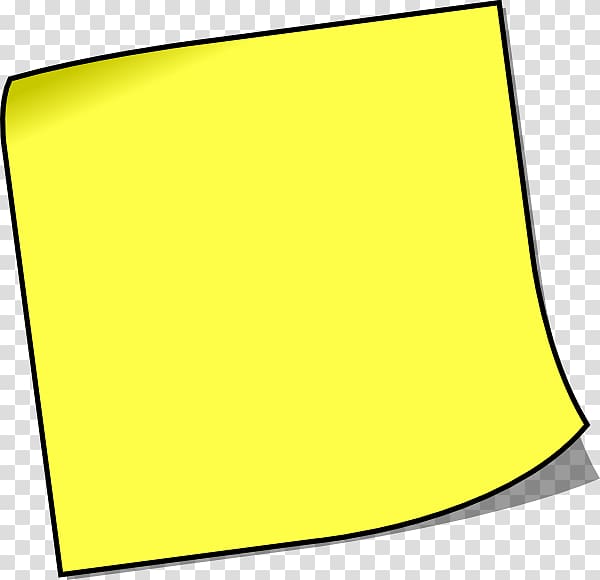 Yellow empty paper.