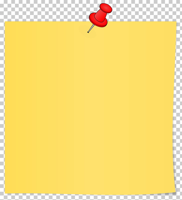 Paper Area Rectangle Yellow, sticky notes PNG clipart