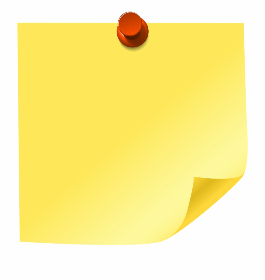 Yellow Sticky Note Png Clip Art