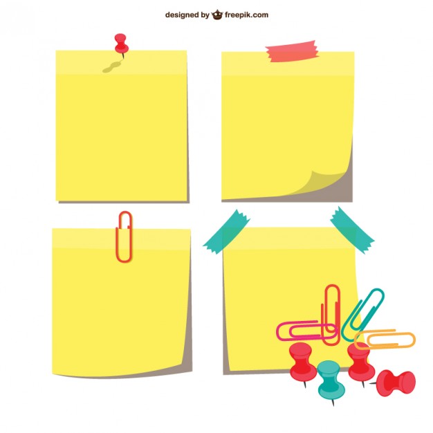 Sticky notes pack Vector