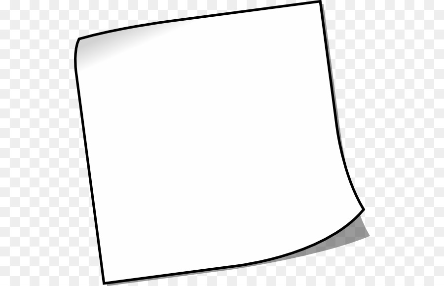 sticky note clipart white