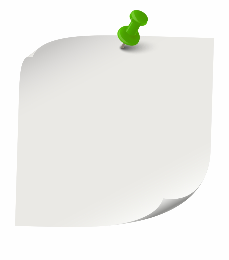 White Sticky Note Png Clip Art