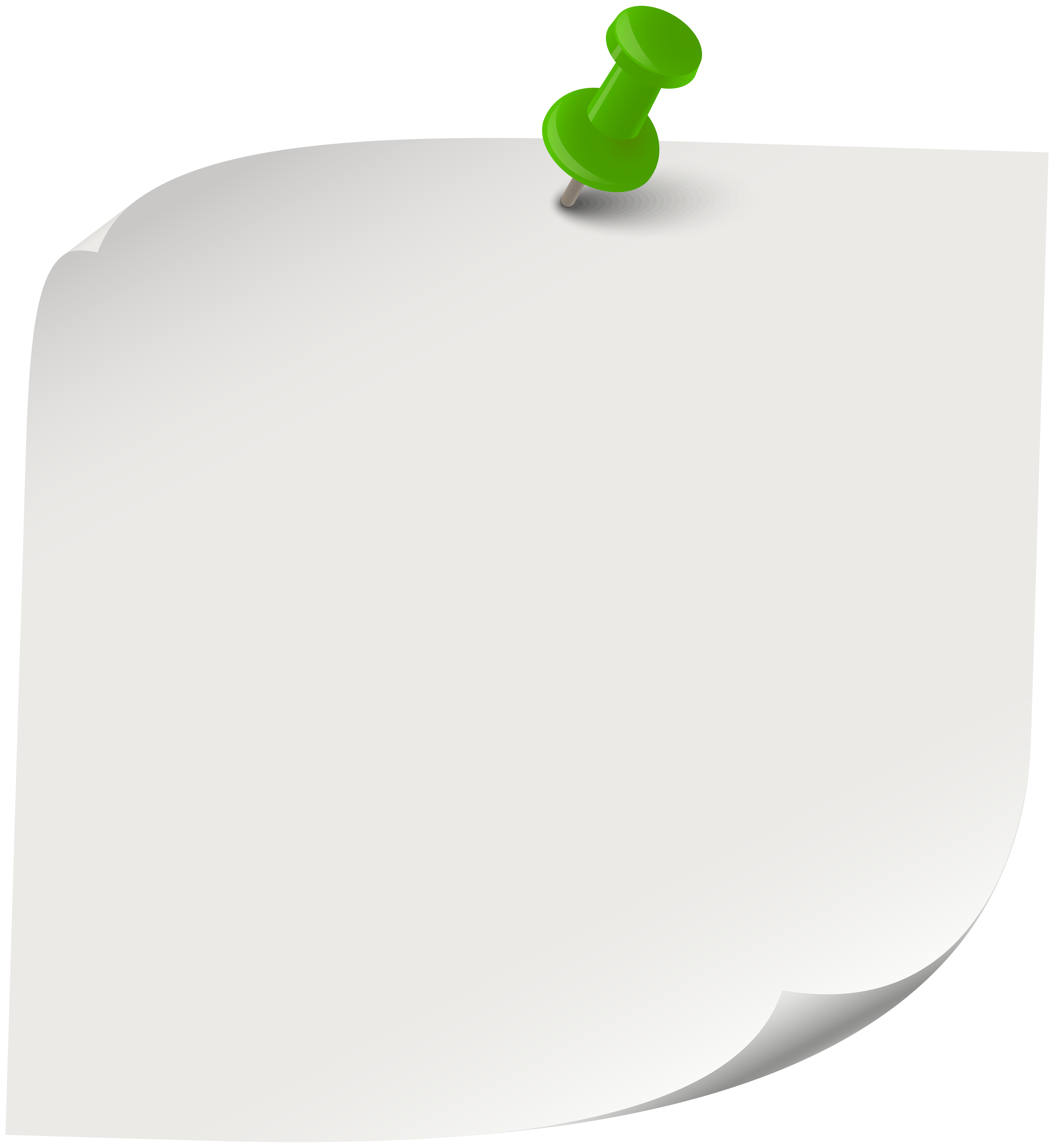 White Sticky Note PNG Clip Art